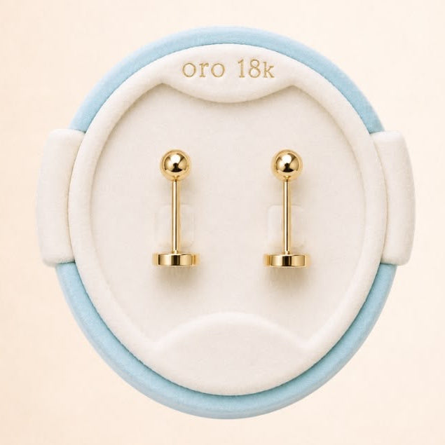 Bolita oro 18k -tic laminado