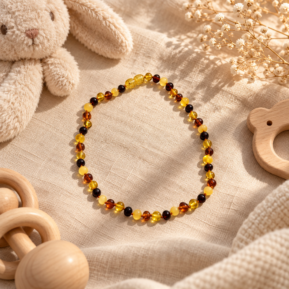 Collar Ambar Bebe 32cm - Multi