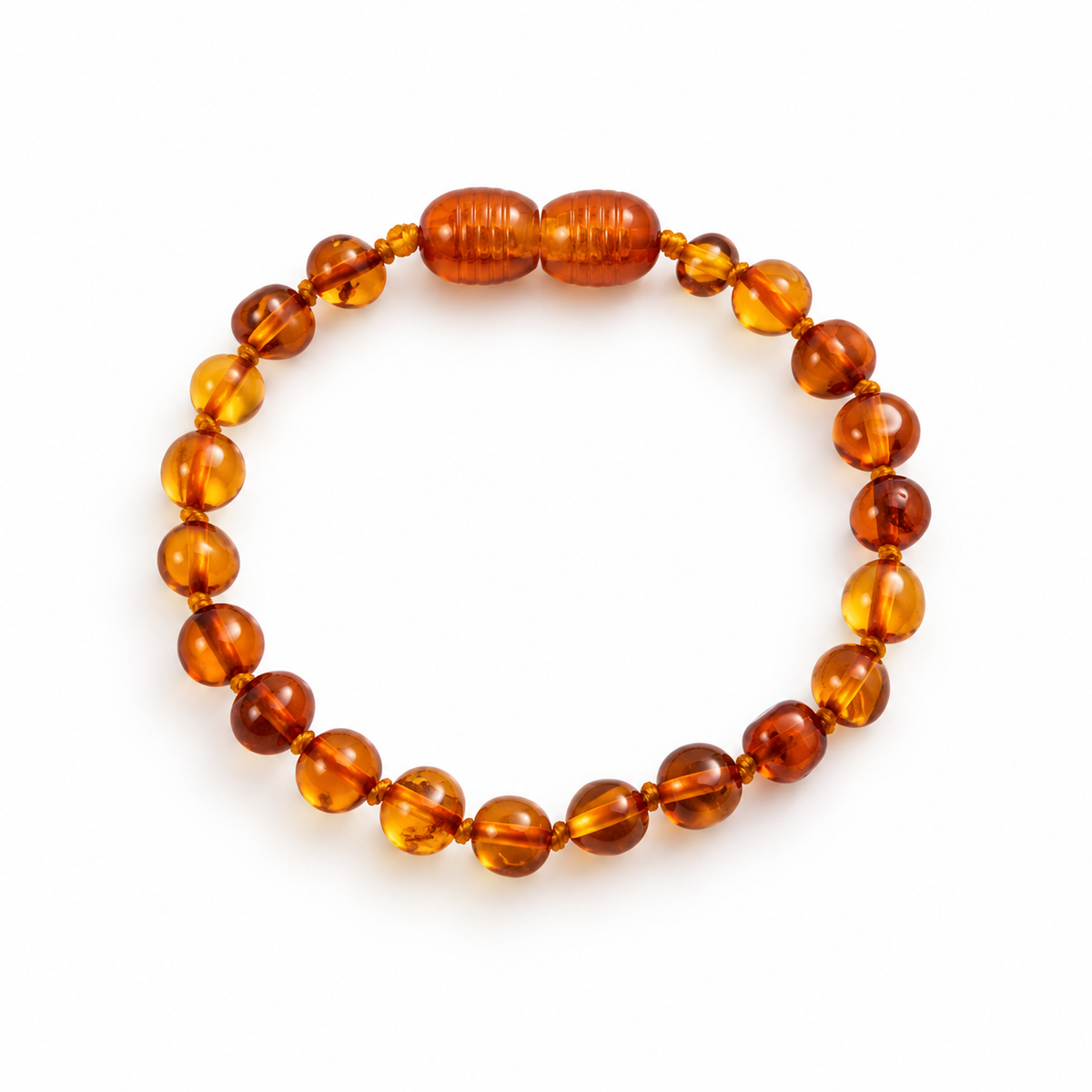 Pulsera Ambar Bebe 14cm - Cognac